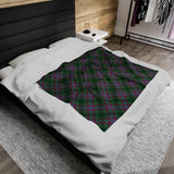 Dunans Rising Tartan Velveteen Plush Blanket