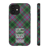 Dunans Rising Tartan, with Official Tartan Stamp, Tough Cases