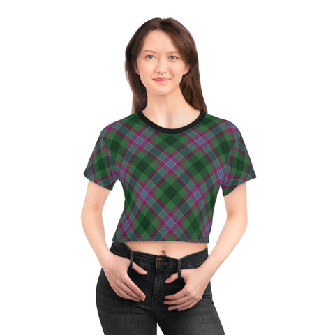 Dunans Rising Tartan Crop Tee
