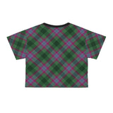 Dunans Rising Tartan Crop Tee