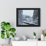 Dunans Castle in Snow, Framed