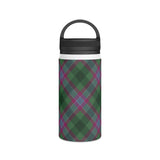 Dunans Rising Tartan Stainless Steel Water Bottle, Handle Lid