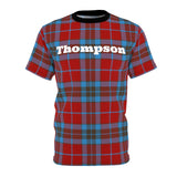 The Thompson Modern Red Tartan Tee