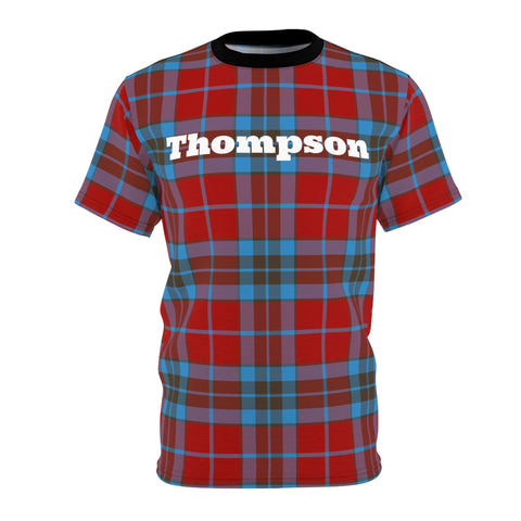 The Thompson Modern Red Tartan Tee