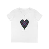 Dunans Rising Heart - Ladies' V-Neck T-Shirt
