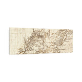 16th-Century Map of Dounens Metal Artwork