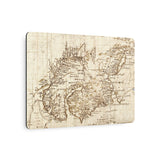 16th-Century Map of Dounens Metal Artwork