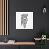 Liosmor Boy (Highland Cow) (Canvas, Stretched, 1.25")
