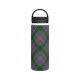 Dunans Rising Tartan Stainless Steel Water Bottle, Handle Lid