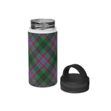 Dunans Rising Tartan Stainless Steel Water Bottle, Handle Lid