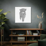Liosmor Boy (Highland Cow) (Canvas, Stretched, 1.25")