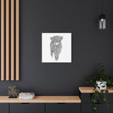 Liosmor Boy (Highland Cow) (Canvas, Stretched, 1.25")