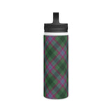 Dunans Rising Tartan Stainless Steel Water Bottle, Handle Lid