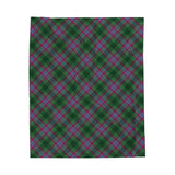 Dunans Rising Tartan Velveteen Plush Blanket