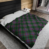 Dunans Rising Tartan Velveteen Plush Blanket