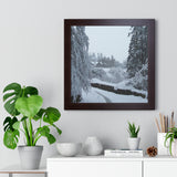 Dunans Castle in Snow, Framed