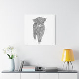 Liosmor Boy (Highland Cow) (Canvas, Stretched, 1.25")