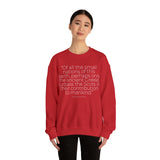 Of All The Small Nations Sweatshirt: Quotes Celebrating Scotland