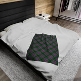 Dunans Rising Tartan Velveteen Plush Blanket