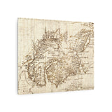 16th-Century Map of Dounens Metal Artwork