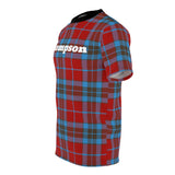 The Thompson Modern Red Tartan Tee