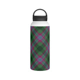 Dunans Rising Tartan Stainless Steel Water Bottle, Handle Lid