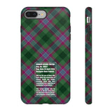 Dunans Rising Tartan, with Official Tartan Stamp, Tough Cases