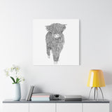 Liosmor Boy (Highland Cow) (Canvas, Stretched, 1.25")