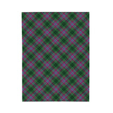 Dunans Rising Tartan Velveteen Plush Blanket