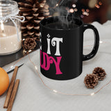 Gie It Laldy!: 11oz Black Mug