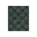 Dunans Rising Tartan Crushed Velvet Blanket