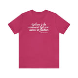 Failure is the condiment that gives success its flavour ... Tee
