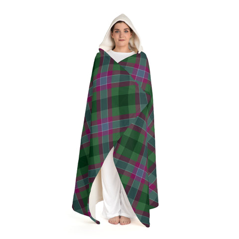 Dunans Rising Tartan Hooded Sherpa Fleece Blanket