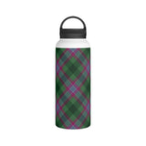 Dunans Rising Tartan Stainless Steel Water Bottle, Handle Lid