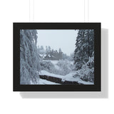 Dunans Castle in Snow, Framed