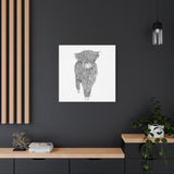 Liosmor Boy (Highland Cow) (Canvas, Stretched, 1.25")