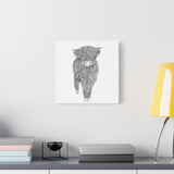 Liosmor Boy (Highland Cow) (Canvas, Stretched, 1.25")