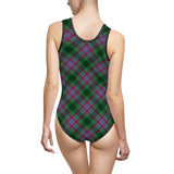 Dunans Rising Tartan Women's Classic One-Piece Swimsuit