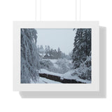 Dunans Castle in Snow, Framed