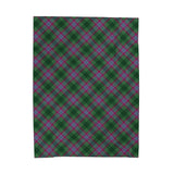 Dunans Rising Tartan Velveteen Plush Blanket