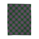 Dunans Rising Tartan Velveteen Plush Blanket