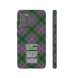 Dunans Rising Tartan, with Official Tartan Stamp, Tough Cases