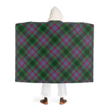 Dunans Rising Tartan Hooded Sherpa Fleece Blanket