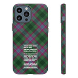 Dunans Rising Tartan, with Official Tartan Stamp, Tough Cases