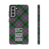 Dunans Rising Tartan, with Official Tartan Stamp, Tough Cases