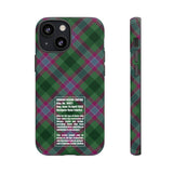Dunans Rising Tartan, with Official Tartan Stamp, Tough Cases