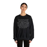 Of All The Small Nations Sweatshirt: Quotes Celebrating Scotland