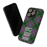 Dunans Rising Tartan, with Official Tartan Stamp, Tough Cases