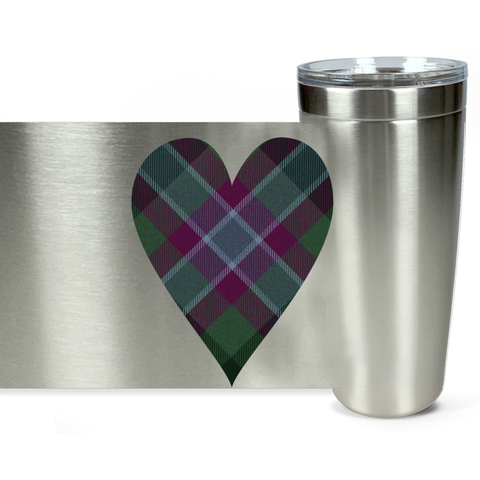 Tartan Heart Viking Tumbler