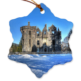 Castle in Snow South Porcelain Ornaments